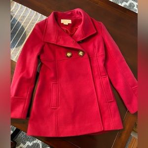 Michael Kors Red Pea Coat